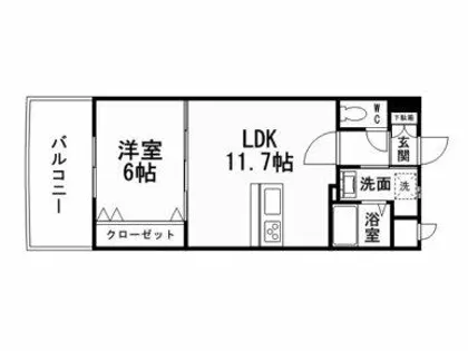サンシャイン.プリンセス 五番街【14階】の間取り