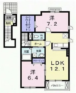 大阪府羽曳野市広瀬【アパート】の間取り