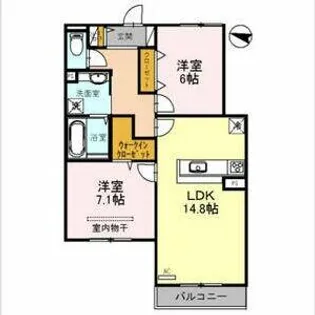 メルヴェイユ泉【3階】の間取り