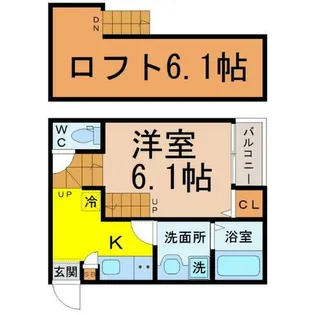 カンファーフォレスト【1階】の間取り