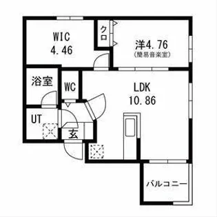 エス.フィールド奏【1階】の間取り