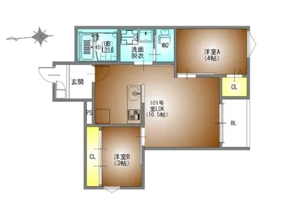 REGALEST名古屋駅前【1階】の間取り