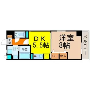 太閤通マンション【7階】の間取り
