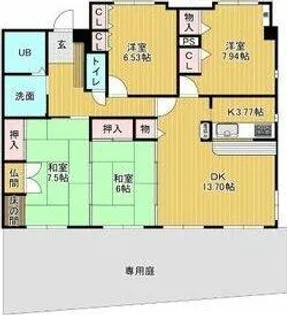 マルシェ小島【1階】の間取り