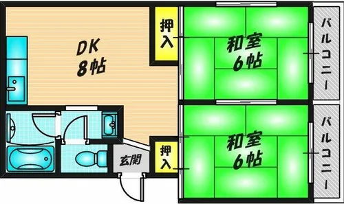 メゾン東花園【1階】の間取り