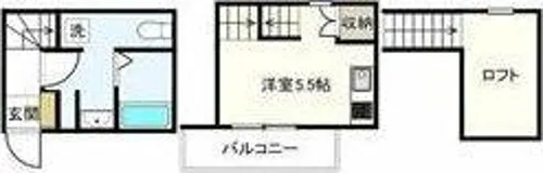 ル サブール【1階】の間取り