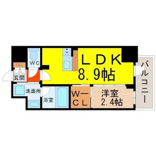 ハーモニーレジデンス名古屋EAST【10階】の間取り