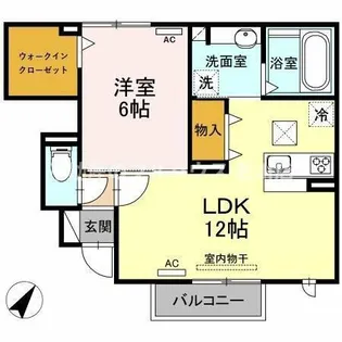 Casa Primaveral【103号室】の間取り