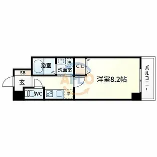 ベルクレール緑地公園【3階】の間取り