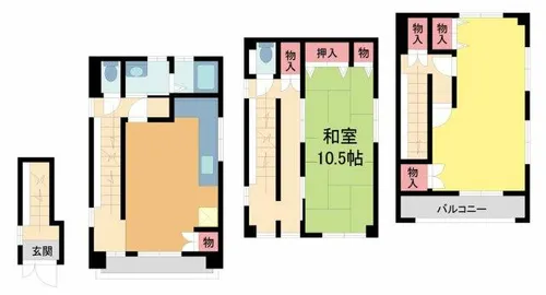エルパラッツォ住吉宮町【201号室】の間取り