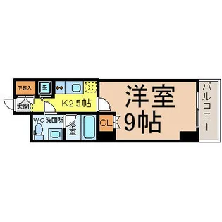 スクエア名駅南【4階】の間取り