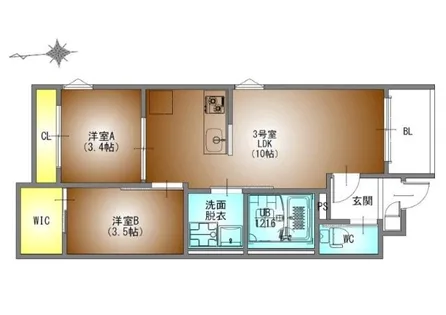 REGALEST名古屋駅前【1階】の間取り