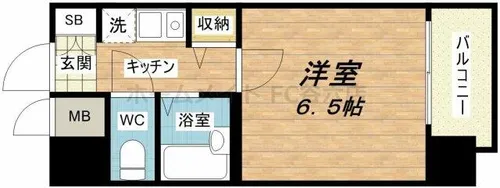 ディナスティ清水谷【3階】の間取り