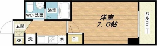 セレニテ本町グランデ【7階】の間取り