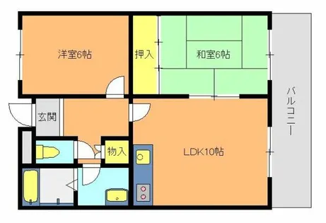 西明石グランドハイツ【1階】の間取り