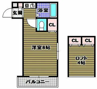 アプティ2番館【3階】の間取り