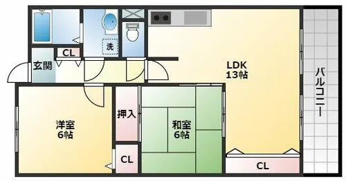 ヴァンべール【3階】の間取り