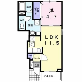 フェリーチェⅠ【1階】の間取り