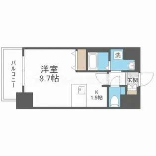 1Rの間取り画像