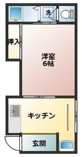 タチバナ荘第一【5号室】の間取り