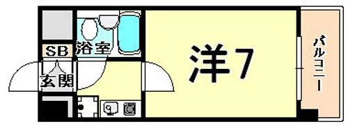 メインステージ武庫川【4階】の間取り