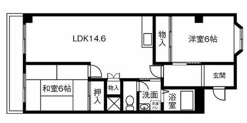 グラン・エスポワール【203号室】の間取り