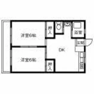 かりゆしハイツ【203号室】の間取り