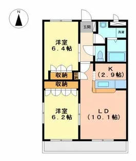 グランディール21【1階】の間取り