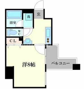 FOREST NAMBA【5階】の間取り