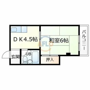 ニューライフ赤坂【7階】の間取り