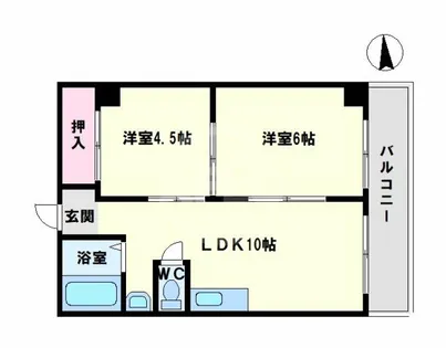 ニューライフ赤坂【7階】の間取り