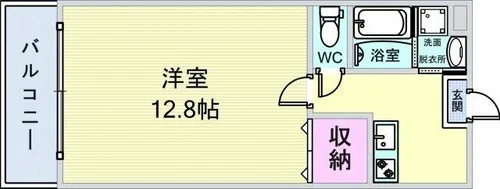 アールグランツ東大路【205号室】の間取り