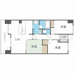 レジディア都島Ⅰ【2階】の間取り