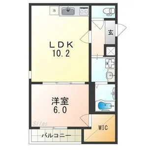 フジパレス堺浅香Ⅱ番館【2階】の間取り