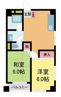 オーティーハイツ広田【502号室】の間取り