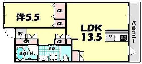 アーバネックス神戸駅前【11階】の間取り