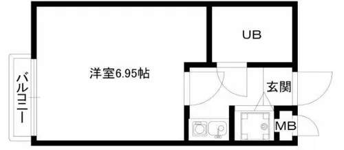 ベルトピア西宮【2階】の間取り