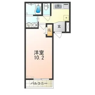 フジパレス百舌鳥赤畑町Ⅲ番館【2階】の間取り
