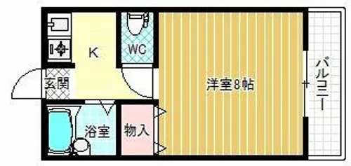 1Kの間取り画像