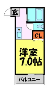 メゾン小花【202B号室】の間取り