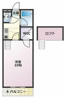 セザンヌ新栄2【206号室】の間取り