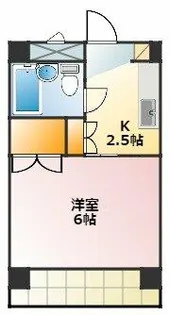 サンライフ堂坂 B【205号室】の間取り