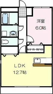 1LDKの間取り画像