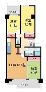 阪急池田伏尾台セラージュ【7階】の間取り