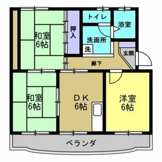 カーサエスペランサ【2階】の間取り