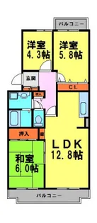 パストラルKIDA【3階】の間取り