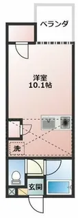 セザンヌ小坂井【205号室】の間取り
