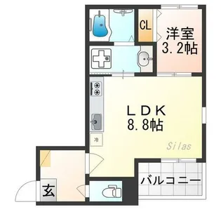 四ノ宮レジデンス【3階】の間取り