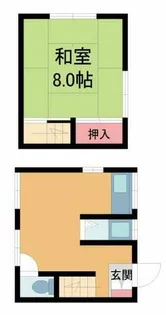 アパート石津【A号室】の間取り