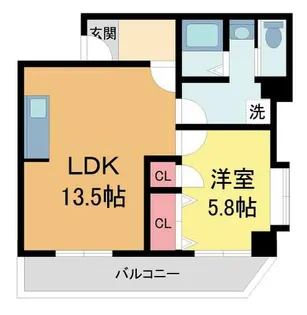 広瀬ハイツ【206号室】の間取り